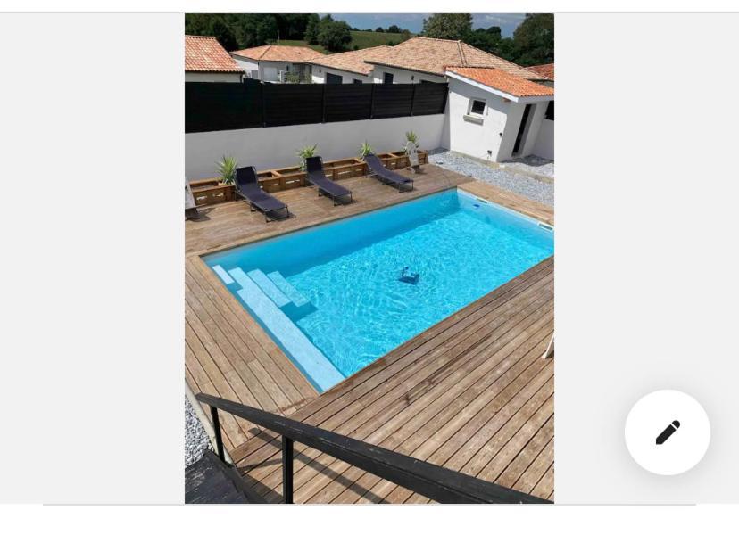 Riviere-Saas-et-Gourby Maison Au Calme Avec Piscine מראה חיצוני תמונה